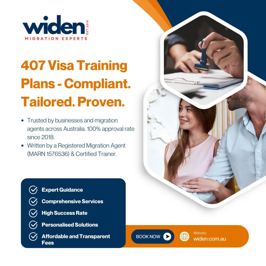 407 Visa Training Plans - Compliant. Tailored. Proven.