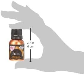 Ready-to-use Metallic Dark Gold 100% Edible Food Paint for Cake and Icing Decoration by Rainbow Dust - Image 5