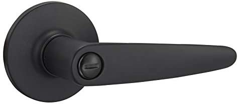 Amazon Basics Cambridge Door Lever - Privacy - Matte Black - Image 3