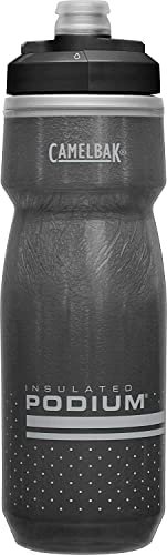 CamelBak Podium Chill Insulated Bike Water Bottle - Easy Squeeze Bottle - Fits Most Bike Cages - 21oz, Black - Image 2