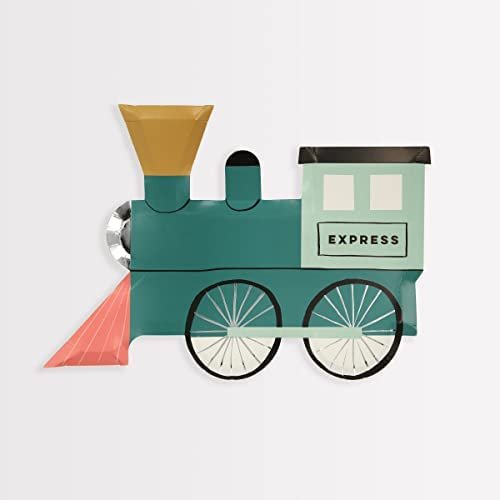 Meri Meri Train Plates (Pack of 8) - Image 2