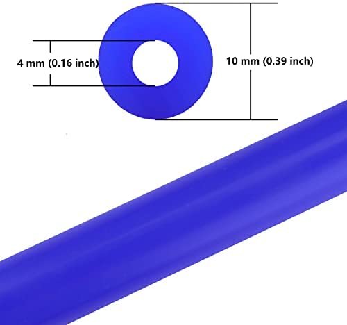 Ucreative 10FT High Temperature Silicone Vacuum Tubing Hose Blue (5/32" (4mm)) - Image 3