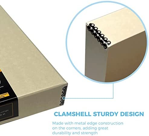 Lineco, Archival Tan 3-Ring Binder Preservation Album Box 12.75 x 11.75 x 2 Inch. Unique Design to Store, Protect, Organize Photos, Art, Photography, Crafts Acid Free & Lignin Free - Image 5