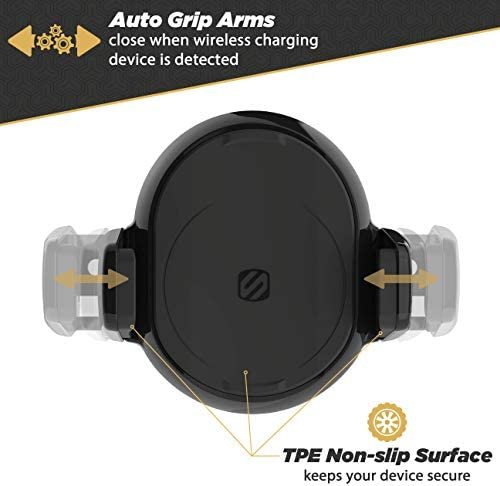 Scosche MGQWDDP-XTET MagicGrip Wireless Charging Double Pivot Windshield/ Dashboard Phone Mount for Car with Suction Cup, Black - Image 4