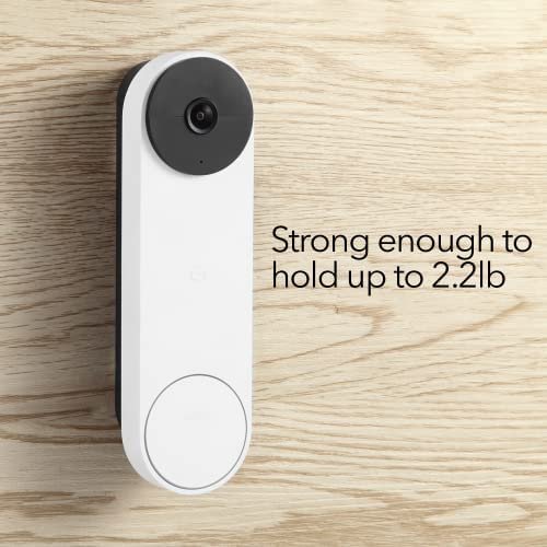 Wasserstein No-Drill Mount Compatible With Google Nest Doorbell (battery) - Avoid Drilling and Protect Your Walls - Image 6