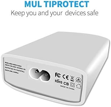 USB Charger 60 Watt 12A 6-Port PowerPort 6 Multi USB Wall Charging Station Multi-Port USB Charger Hub for Apple iPhone/iPad Air/Samsung/Galaxy/Note/LG/HTC/Tablets and More USB Device - Image 3