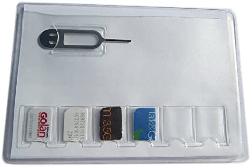 SIMCases® SIM Card Holder Storage Case For 6 NANO SIM CARDS - Including Iphone Tray Eject Needle Pin Tool, Works For All Iphone Models - Image 3