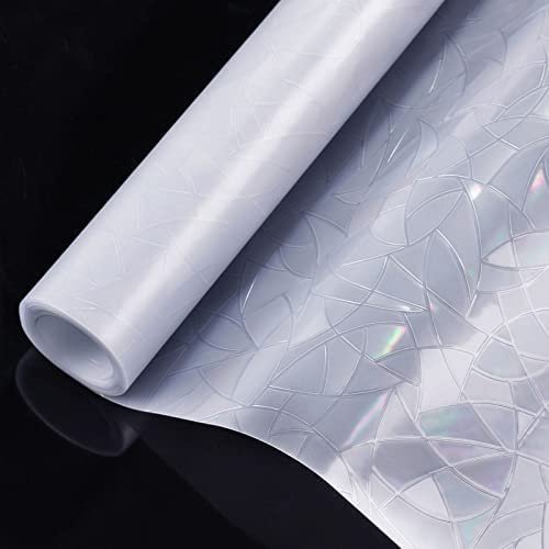 rabbitgoo Window Privacy Film, Rainbow Window Clings, 3D Decorative Window Vinyl, Stained Glass Window Decals, Static Cling Window Sticker Non-Adhesive, 23.6 x 78.5 inches - Image 10