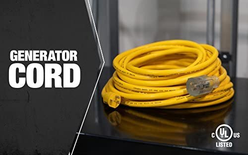 Coleman Cable 26188802 50ft SJTOW 10/3 Outdoor Ext Cord 5-20 P/R, 50 ft, Black - Image 3