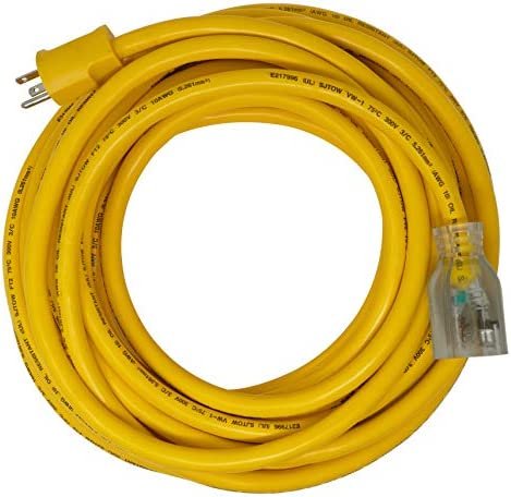 Coleman Cable 26188802 50ft SJTOW 10/3 Outdoor Ext Cord 5-20 P/R, 50 ft, Black - Image 2