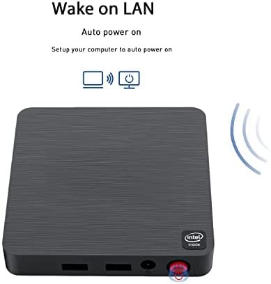 Mini Desktop Computer Windows 10, Mini PC T4 Pro Intel Celeron N3350 4GB RAM 64GB Supports 4K HD/Dual HDMI/Dual WiFi (2.4G + 5.8G) Ethernet 1000M/USB 3.0x4/BT 4.0 - Image 8