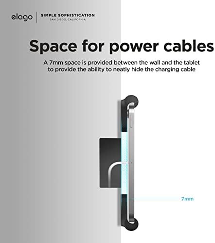 elago Tablet Wall Mount Compatible with New iPad Mini, Compatible with iPad Pro, Compatible with iPad Air and Compatible with Most iPads, iPad Wall Mount (Black) - Fits on Any Wall - Image 7