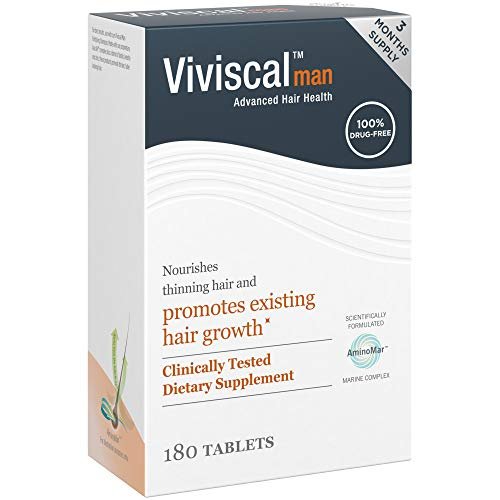 Viviscal Men's Hair Growth Supplements for Thicker, Fuller Hair Clinically Proven with Proprietary Collagen Complex 180 Tablets - 3 Month Supply - Image 10