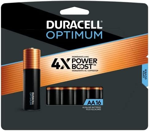Duracell Optimum AA Batteries with Power Boost Ingredients, 16 Count Pack Double A Battery with Long-Lasting Power, All-Purpose Alkaline AA Battery for Household and Office Devices - Image 2