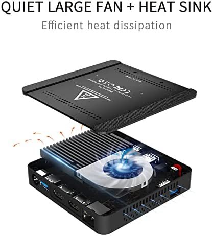 Mini Desktop Computer Windows 10, Mini PC T4 Pro Intel Celeron N3350 4GB RAM 64GB Supports 4K HD/Dual HDMI/Dual WiFi (2.4G + 5.8G) Ethernet 1000M/USB 3.0x4/BT 4.0 - Image 7