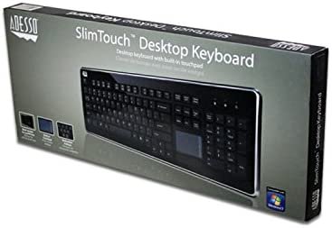 Adesso AKB-440UB - SlimTouch 440 Desktop Touchpad Wired Keyboard - Black - Image 7