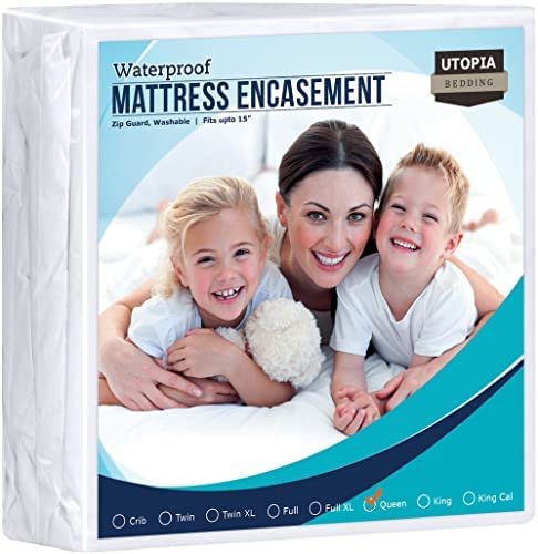 Utopia Bedding Zippered Mattress Encasement Queen - 100% Waterproof and Bed Bug Proof Mattress Protector - Absorbent, Six-Sided Mattress Cover - Image 2