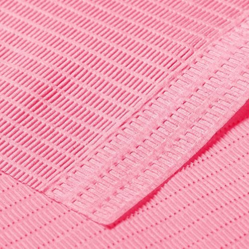 JMU Pink Dental Bibs (125 Pcs), Disposable Patient Bibs 13" x 18", 3 Ply Waterproof Tattoo Bibs Nail Paper Towels Tray Covers - Image 4