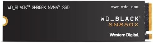 WD_BLACK 4TB SN850X NVMe Internal Gaming SSD Solid State Drive - Gen4 PCIe, M.2 2280, Up to 7,300 MB/s - WDS400T2X0E